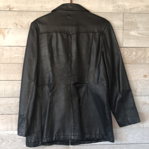 Wilsons genuine leather double breasted jacket - Picture 2 of 4